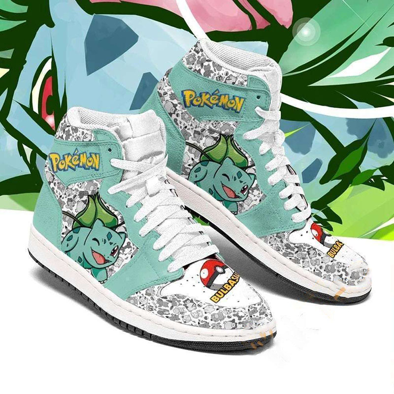 Bulbasaur Pokemon For Men And Women Custom Air Jordan Shoes