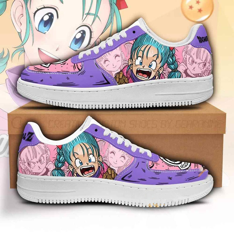 Bulma Custom Dragon Ball Anime Nike Air Force Shoes