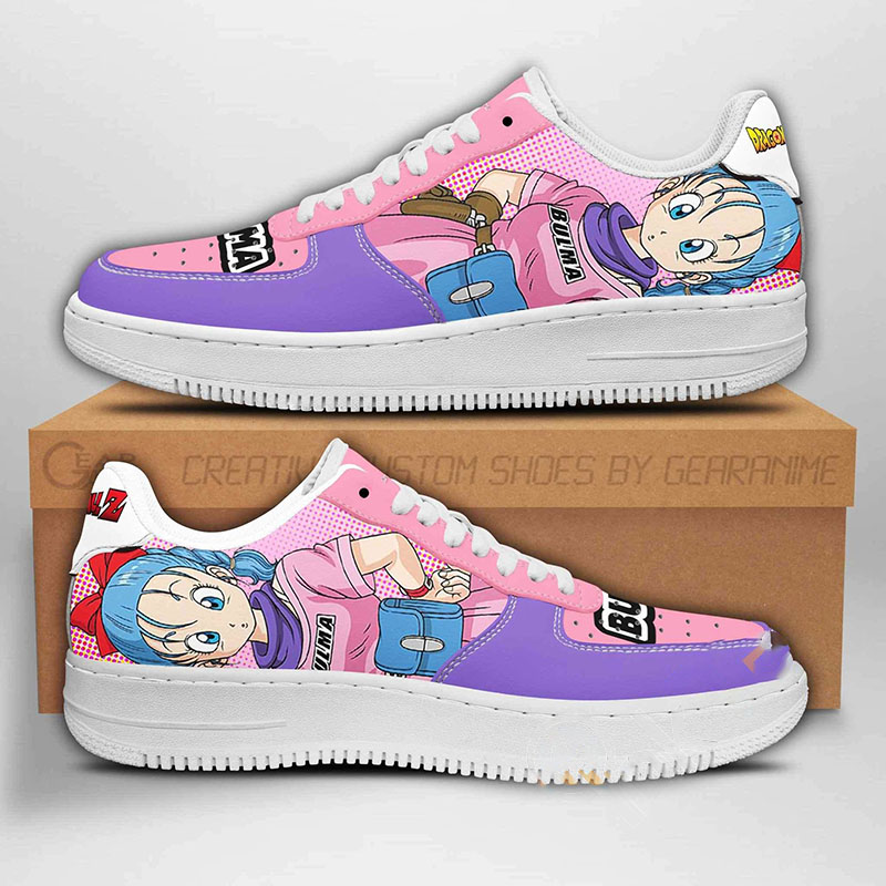 Bulma Dragon Ball Z Anime Nike Air Force Shoes