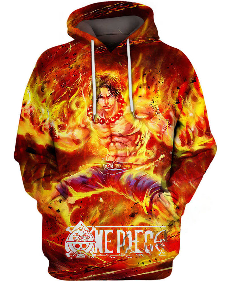 Burning Blood Gold Hoodie 3D