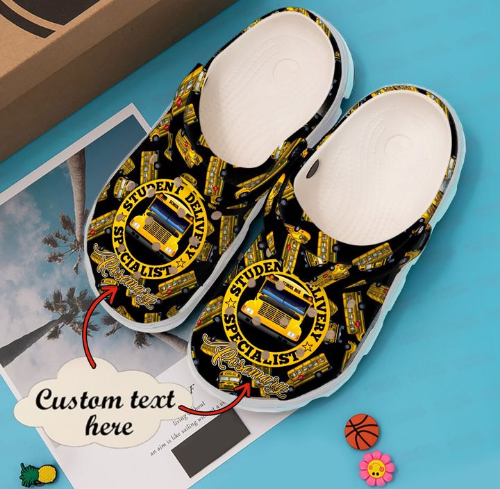 Bus Driver Personalized Student Delivery Specialist Crocs Clog Shoes