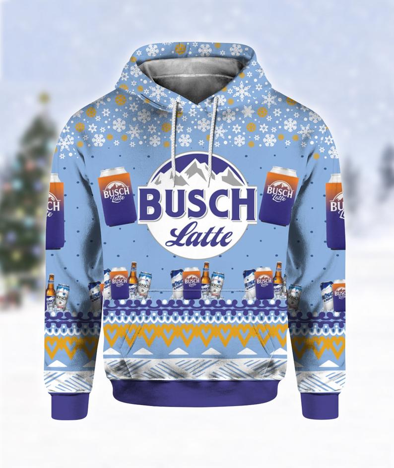 Busch Latte Beer Hoodie 3D