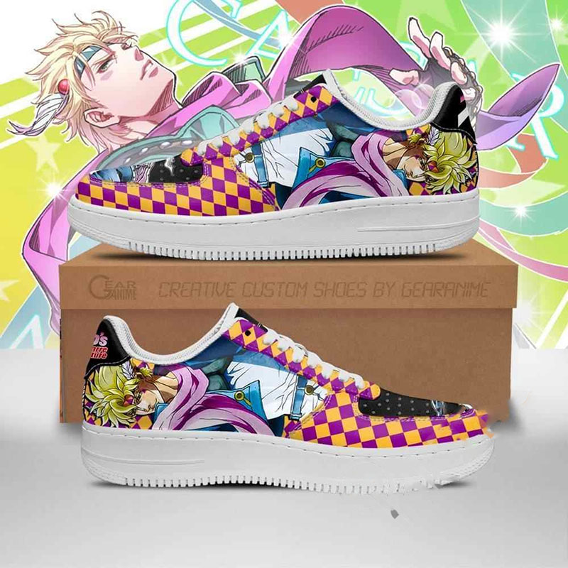 Caesar Anthonio Zeppeli Jojo Anime Nike Air Force Shoes