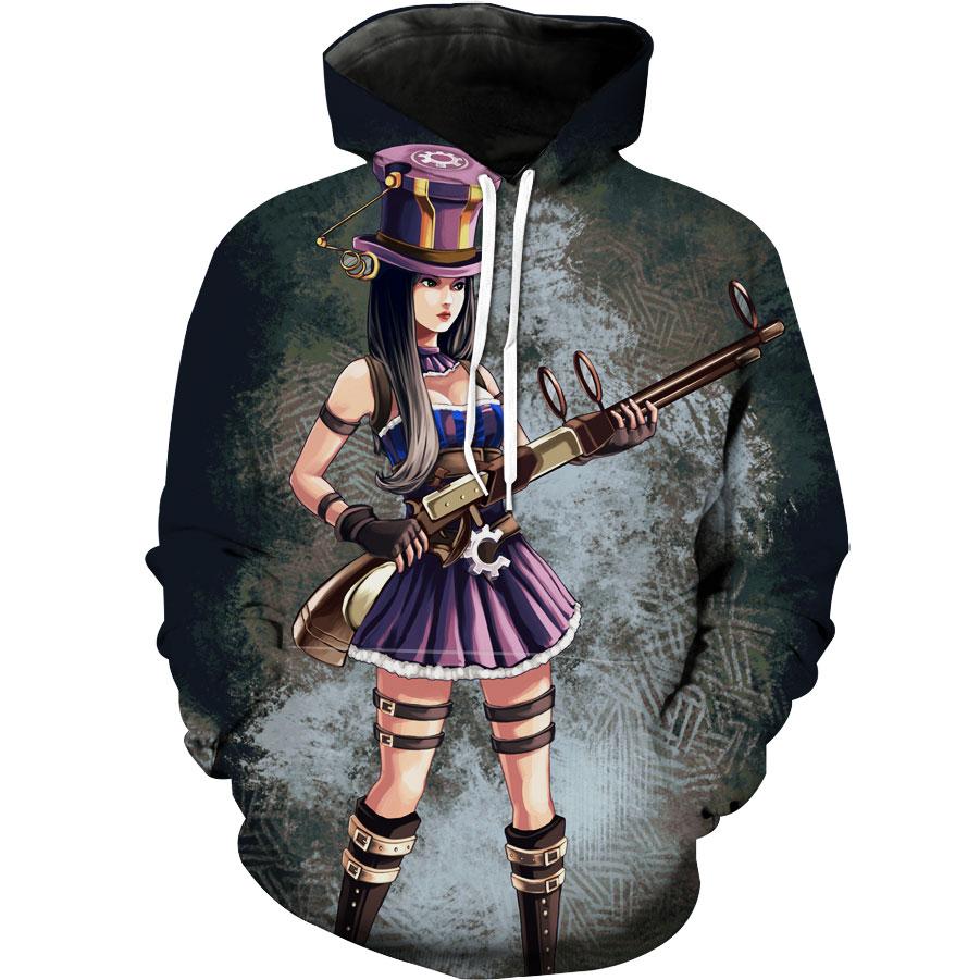 Caitlyn League Of Legends Lol Caitlyn Hoodie 3D