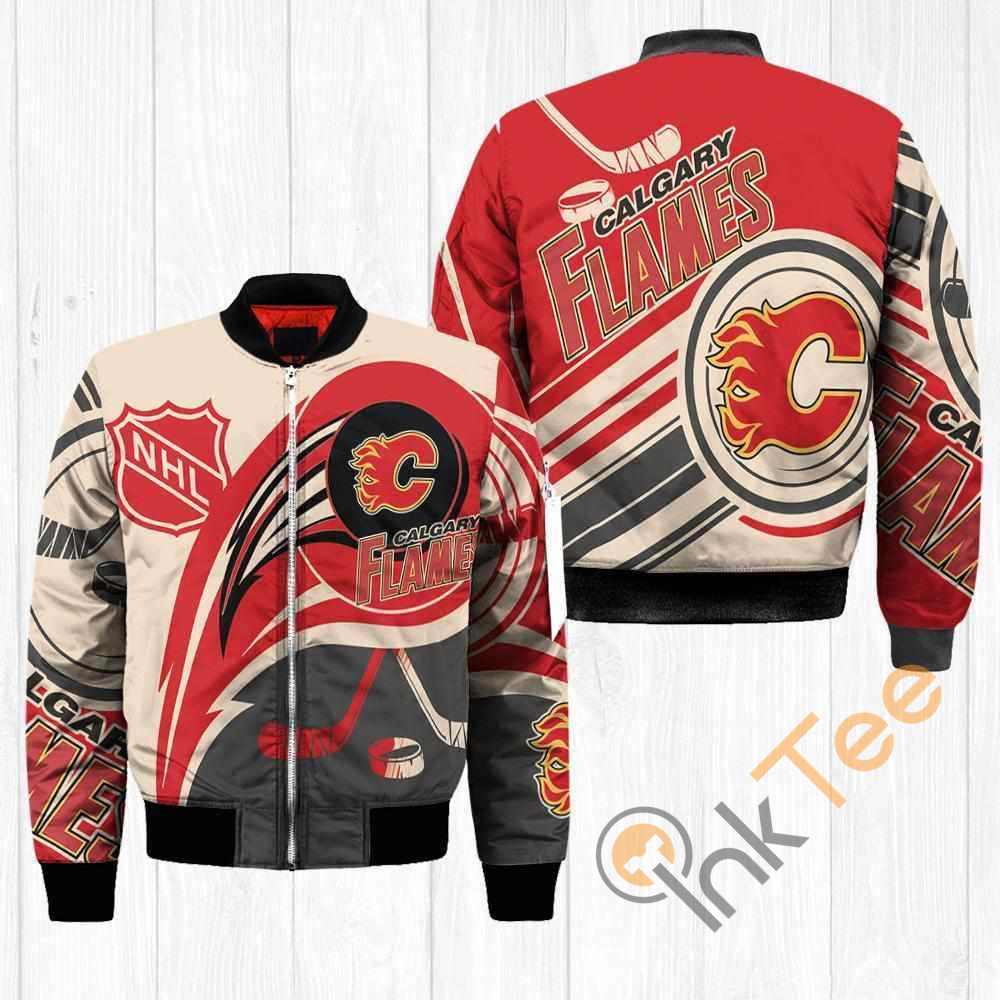 Calgary Flames NHL Balls Apparel Best Christmas Gift For Fans Bomber Jacket