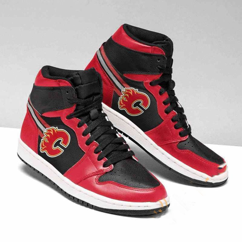 Calgary Flames Nhl Custom Air Jordan Shoes