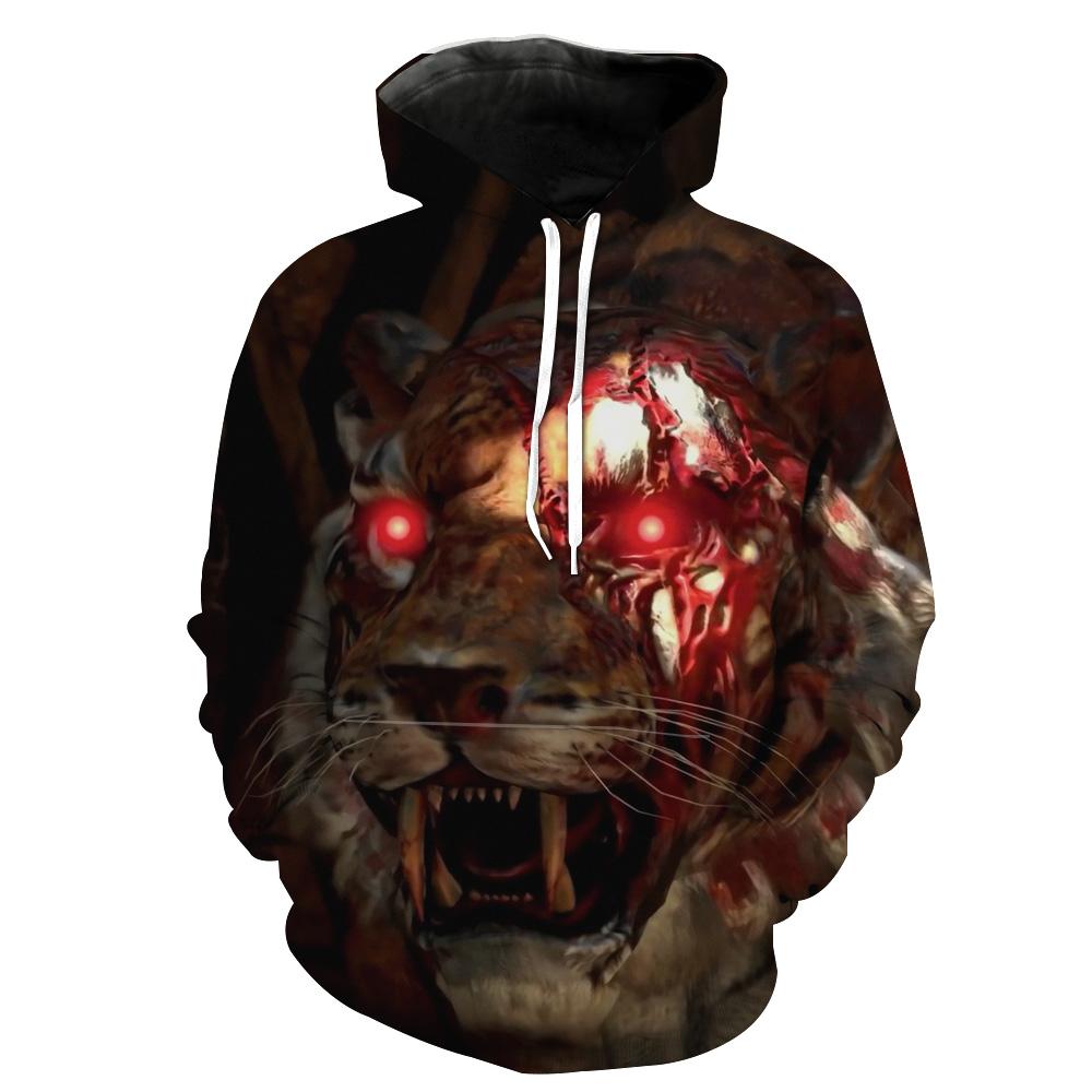 Call Of Duty Blackout Zombie Tiger Hoodie 3D