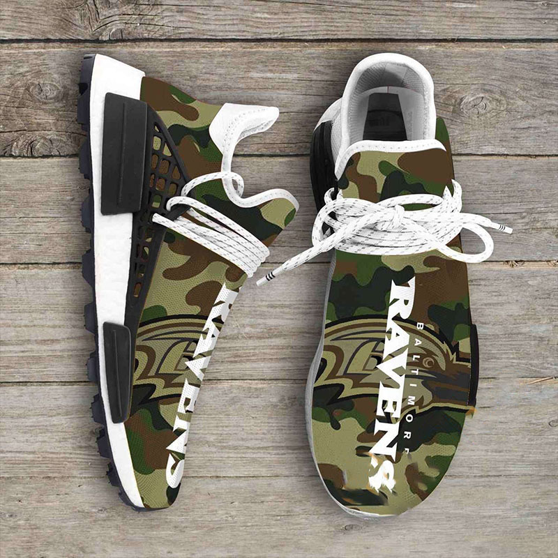 Camo Camouflage Baltimore Ravens Nfl NMD Human Shoes