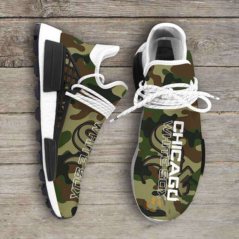 Camo Camouflage Chicago White Sox Mlb NMD Human Shoes