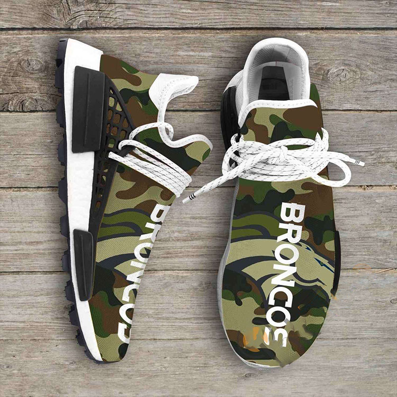 Camo Camouflage Denver Broncos Nfl NMD Human Shoes