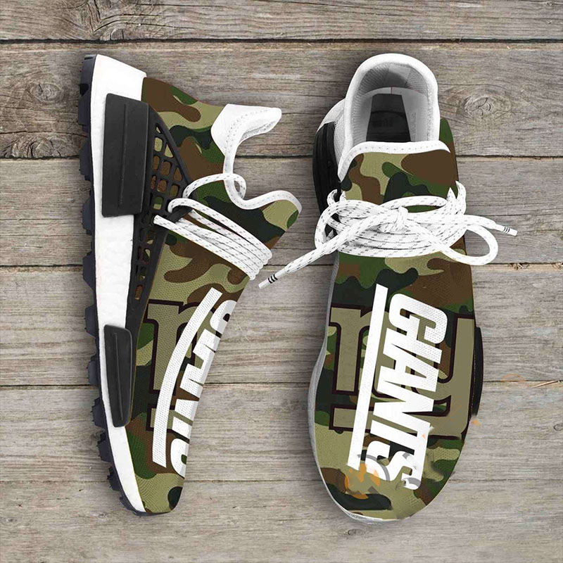 Camo Camouflage New York Giants Nfl NMD Human Shoes