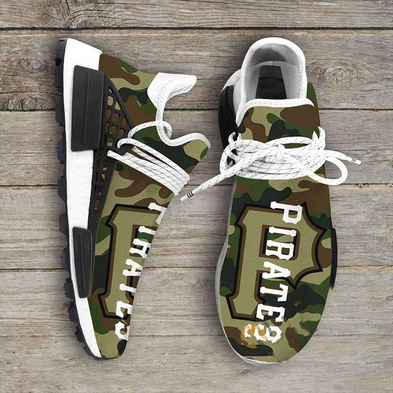 Camo Camouflage Pittsburgh Pirates Mlb Sport Teams NMD Human Shoes