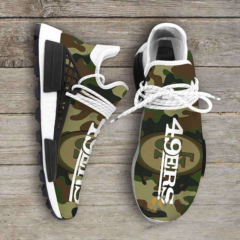 Camo Camouflage San Francisco 49ers Nfl Sport Teams NMD Human Shoes