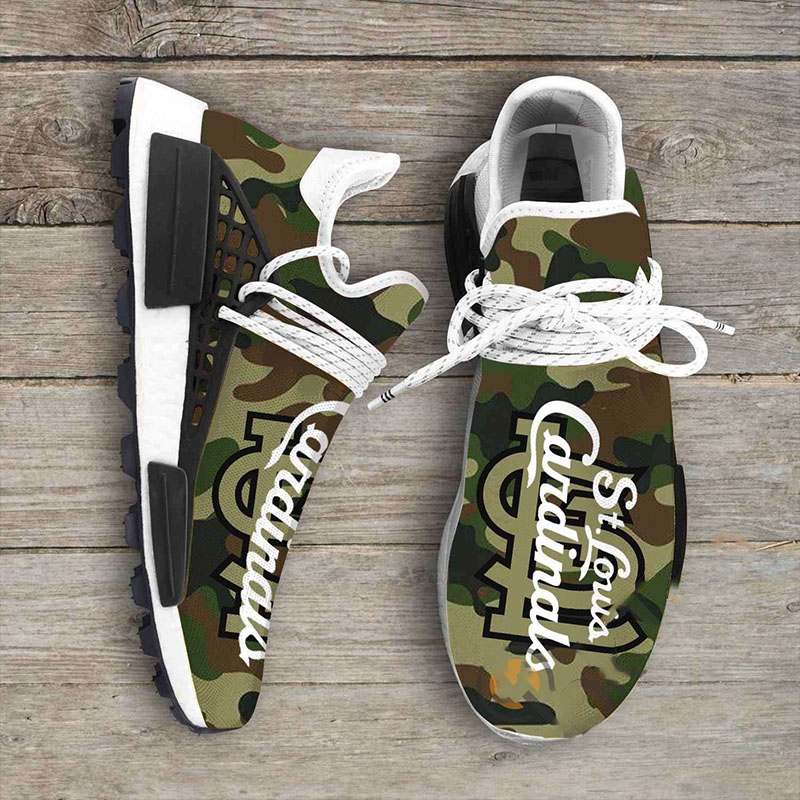 Camo Camouflage St Louis Cardinals Mlb Sport Teams NMD Human Shoes