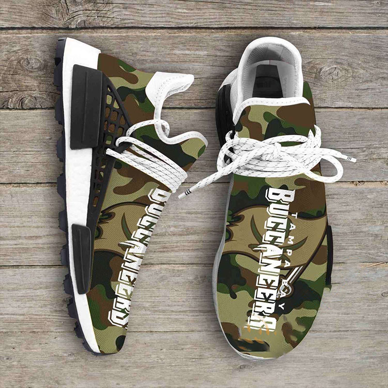 Camo Camouflage Tampa Bay Buccaneers Nfl Sport Teams NMD Human Shoes