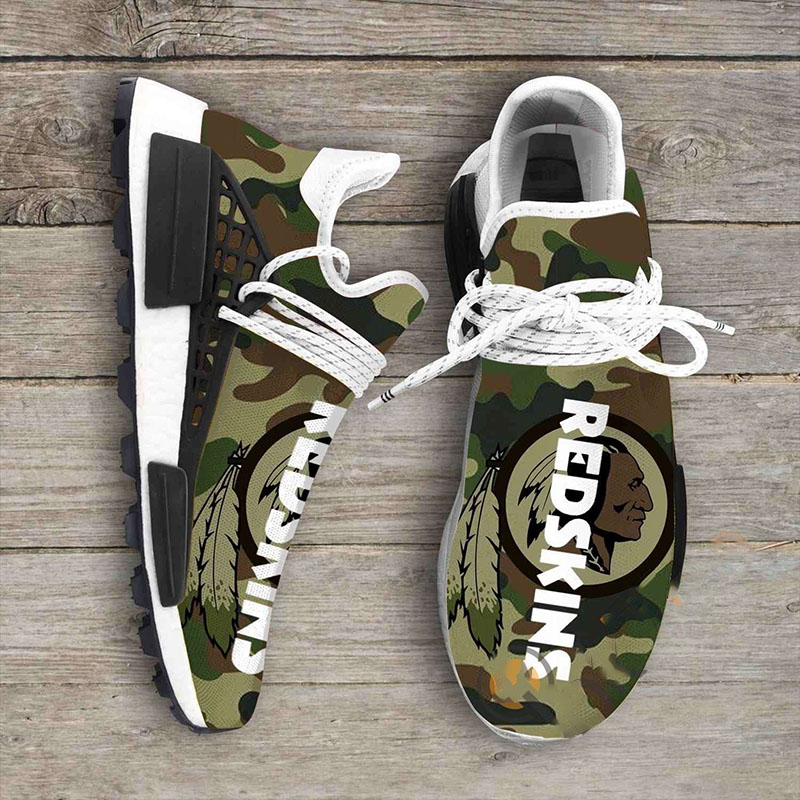 Camo Camouflage Washington Redskins Nfl Sport Teams NMD Human Shoes