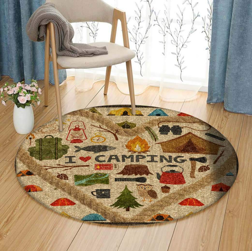 Camping Limited Edition Round Rug