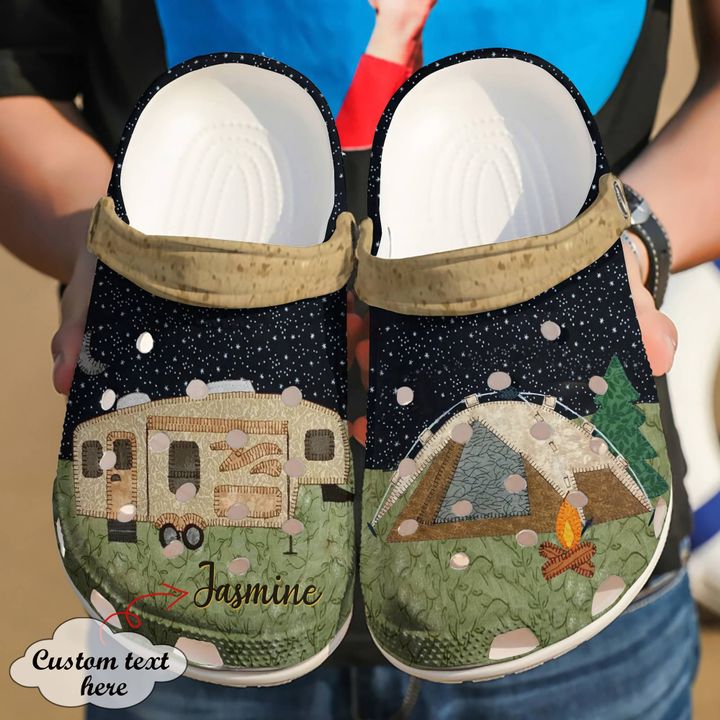 Camping Personalized Campfire V2 Crocs Clog Shoes