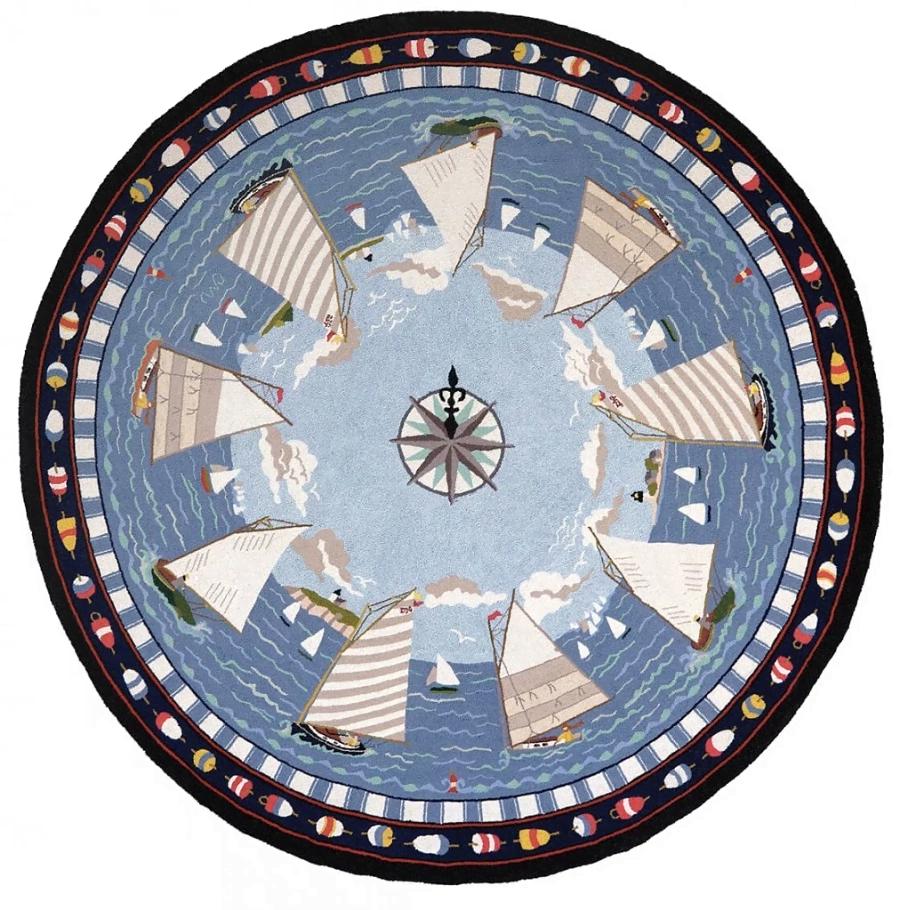 Cape Cod Cat Boat Limited Edition Round Rug