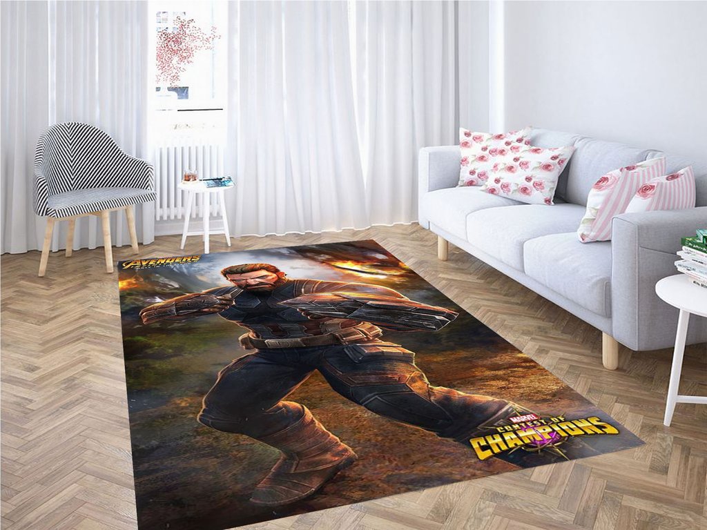 Captain America (infinity War) Living Room Modern Carpet Rug