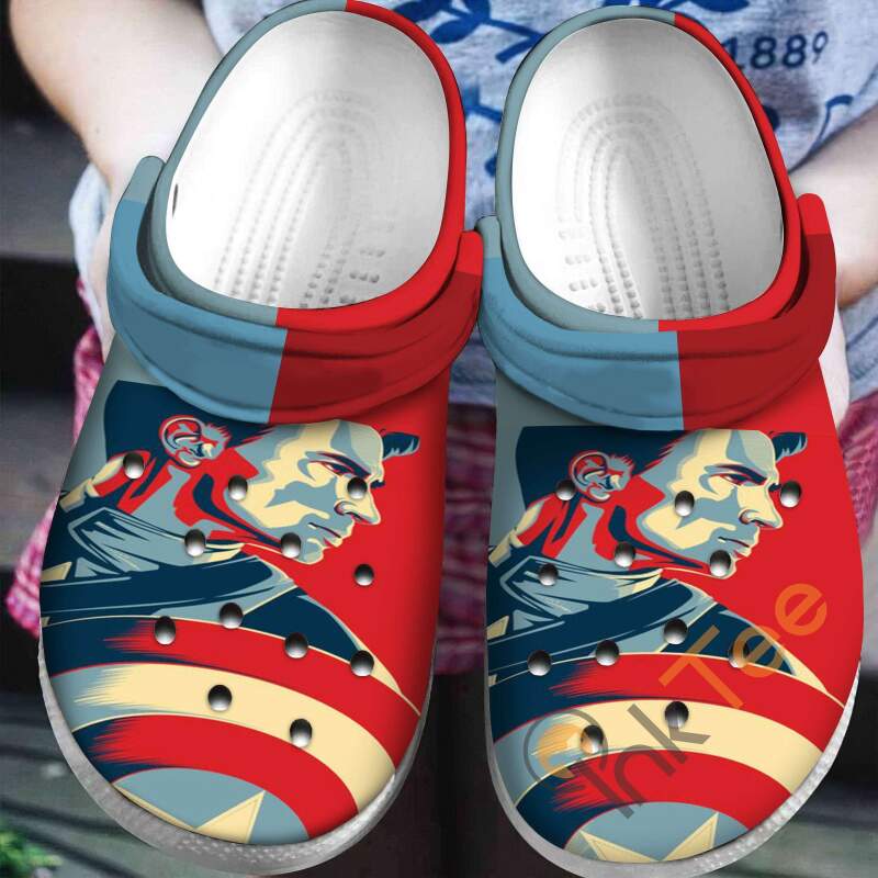 Captain America Crocs Clog Shoes