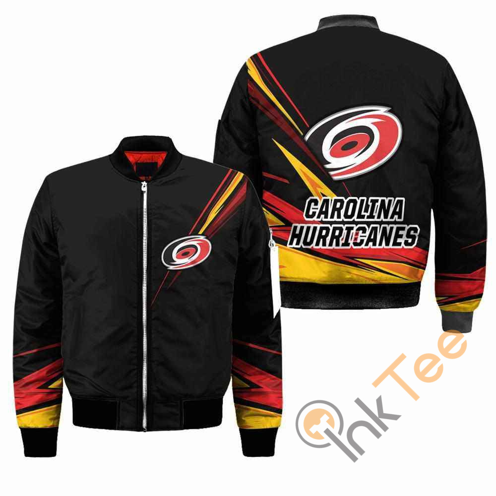 Carolina Hurricanes NHL Black Apparel Best Christmas Gift For Fans Bomber Jacket