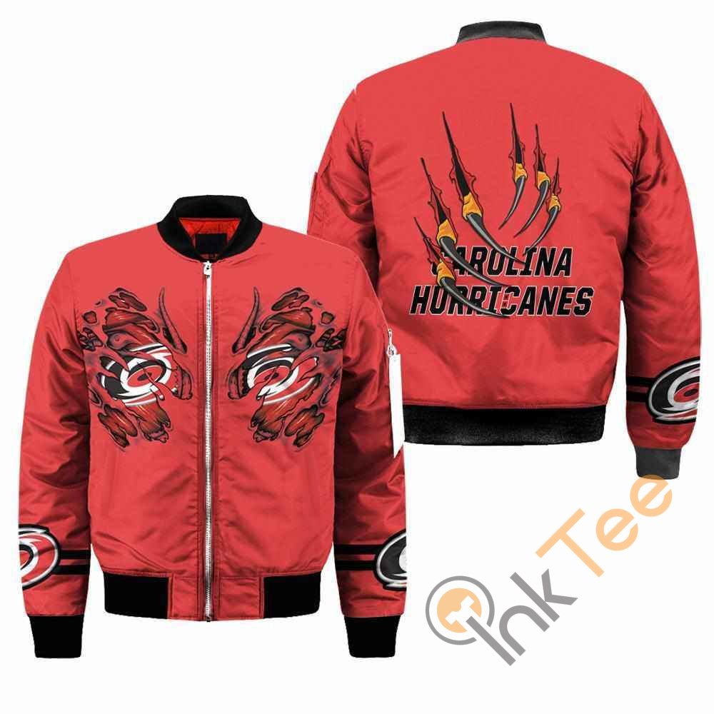 Carolina Hurricanes NHL Claws Apparel Best Christmas Gift For Fans Bomber Jacket