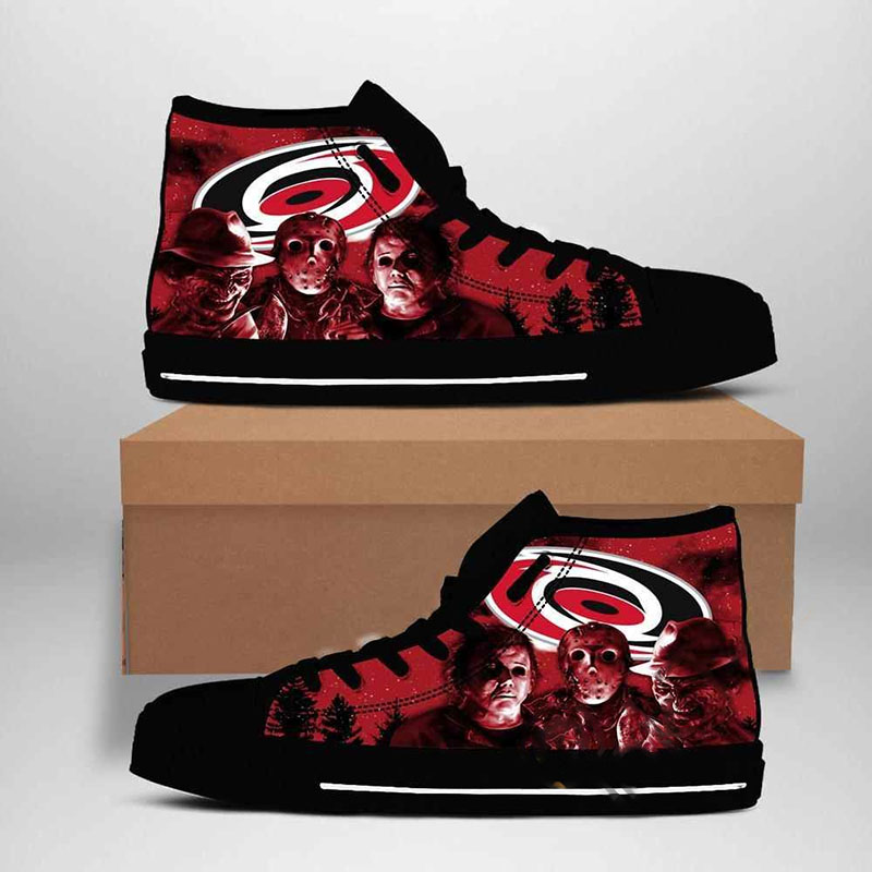 Carolina Hurricanes Nhl Hockey High Top Shoes
