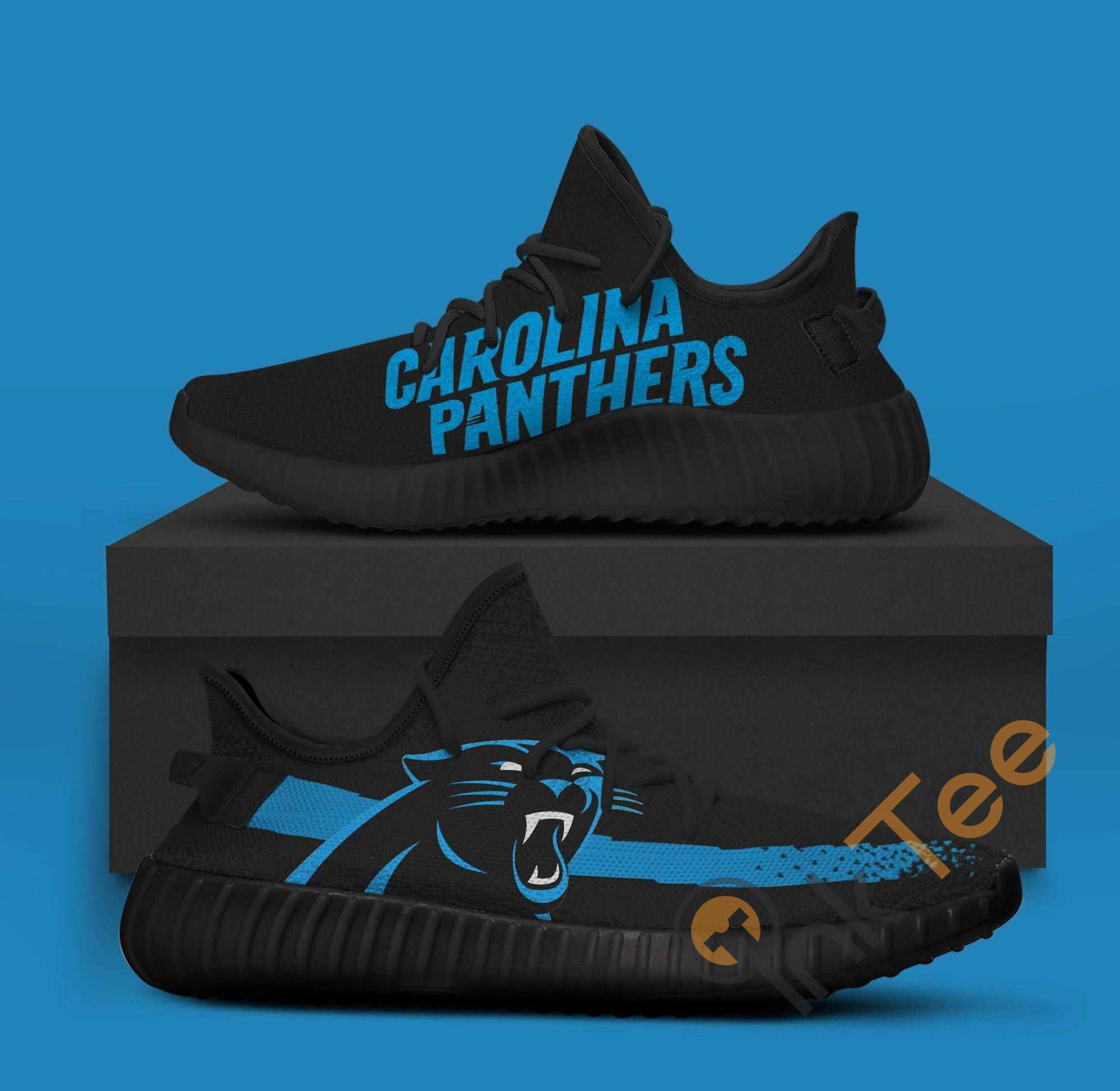 Carolina Panthers Black Nfl Teams Yeezy Boost