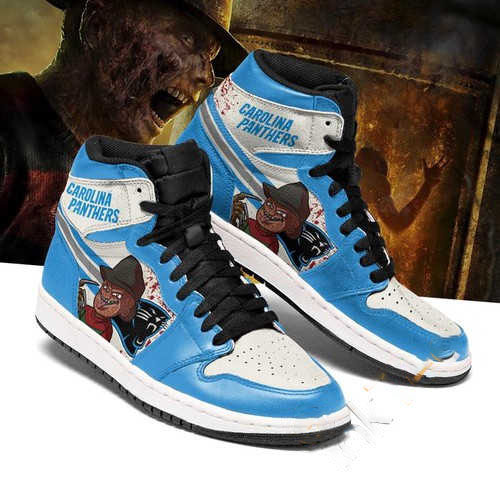 Carolina Panthers Horror Custom Air Jordan Shoes