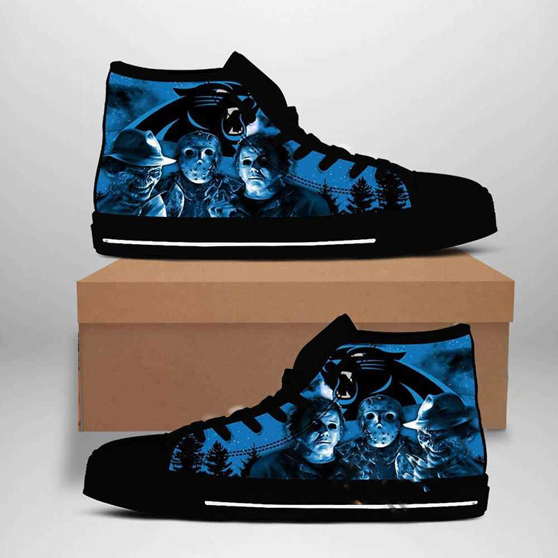 Carolina Panthers Nfl Football High Top Shoes