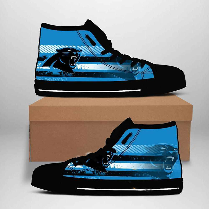 Carolina Panthers Nfl Football High Top Shoes