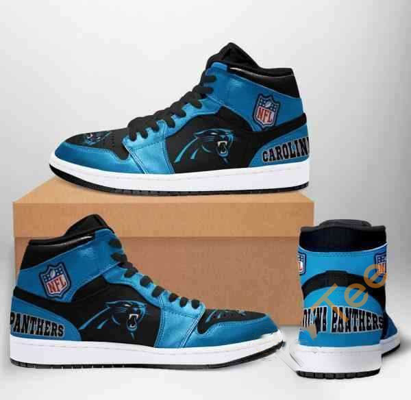 Carolina Panthers Nfl Football Custom Air Jordan Shoes