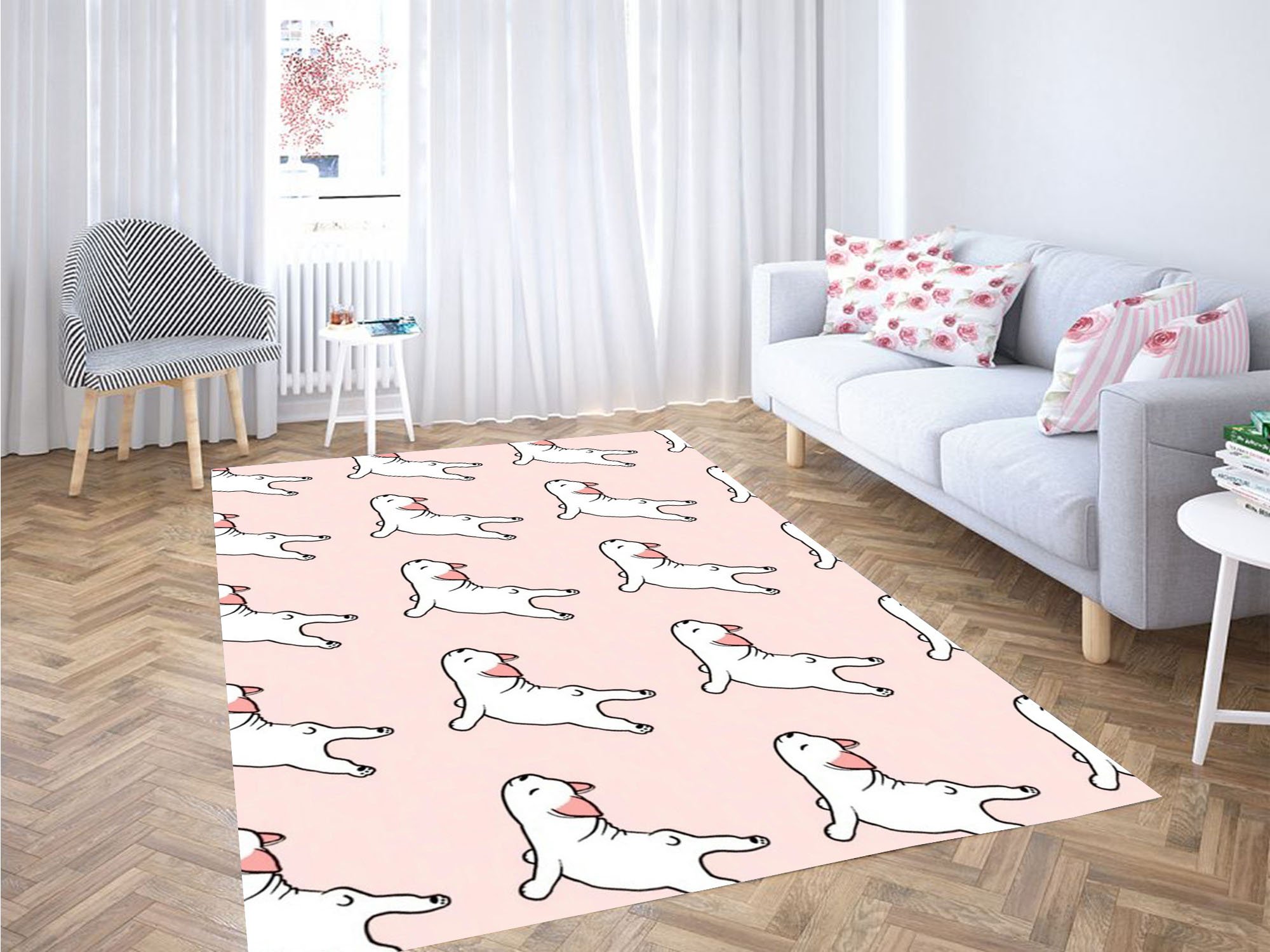 Cat Cute Pose Carpet Rug