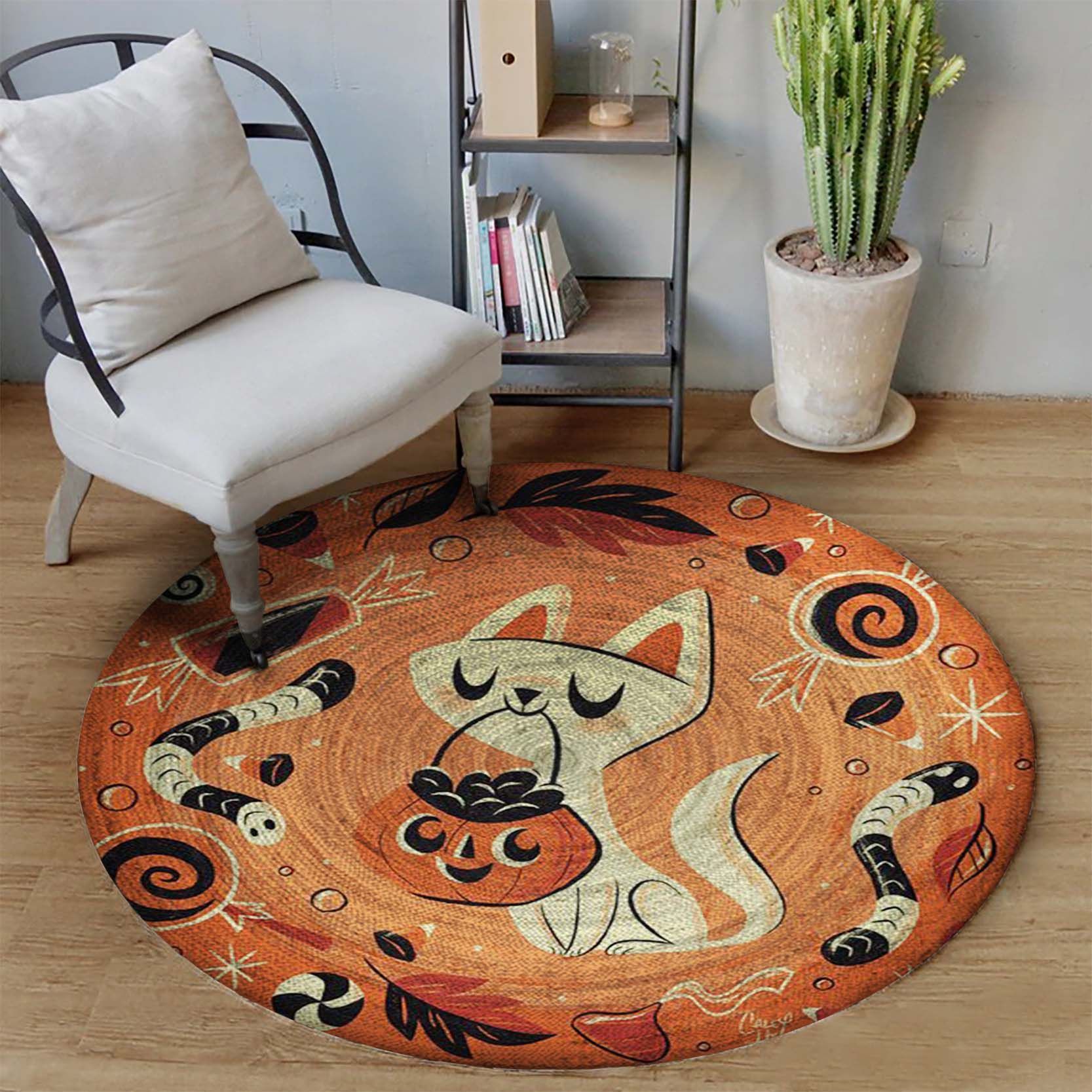 Cat Halloween Limited Edition Round Rug