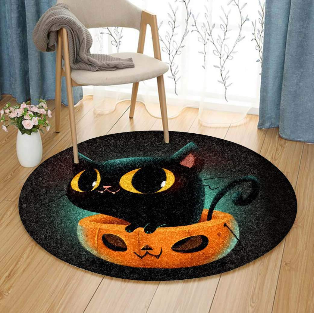 Cat Halloween Limited Edition Round Rug