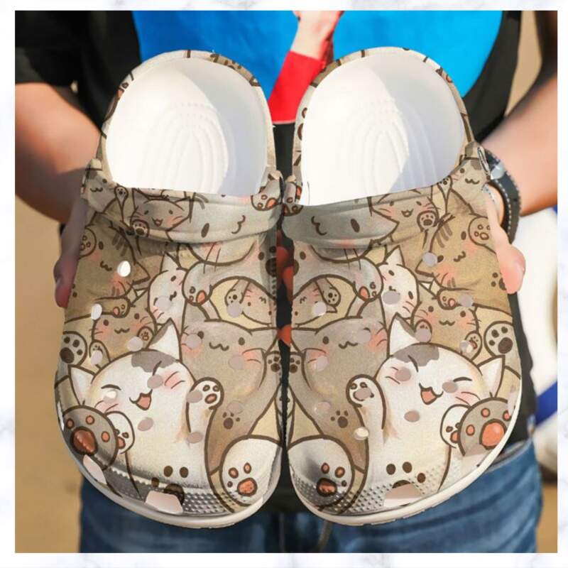 Cat Lovely Kittens Crocs Clog Shoes