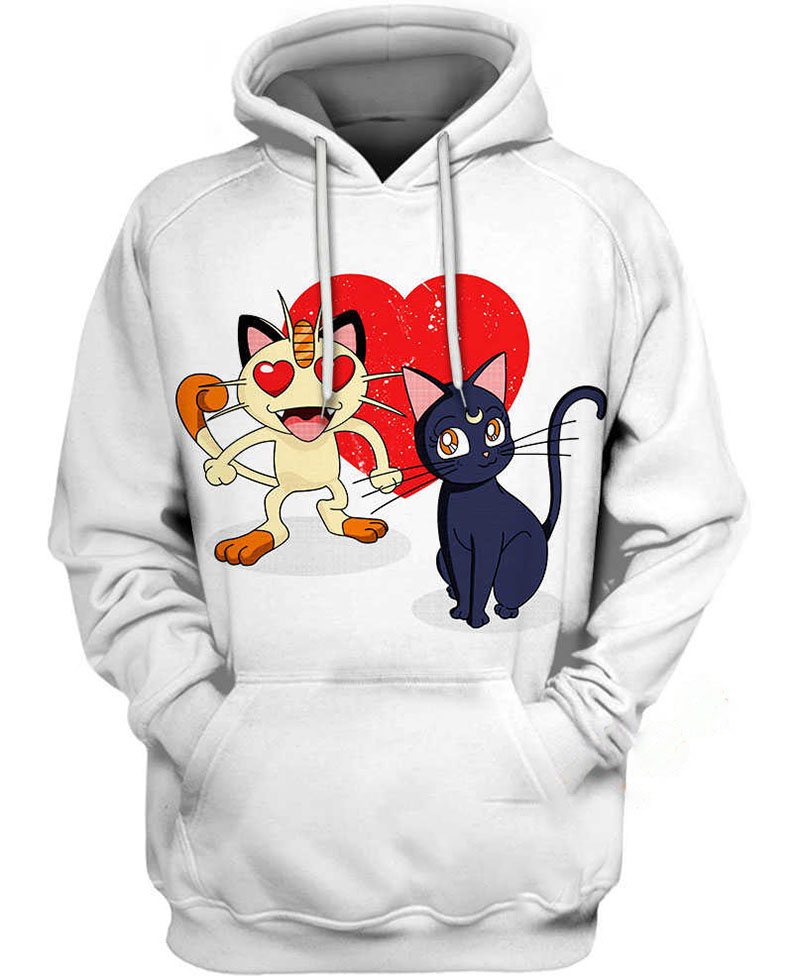 Cat Match Hoodie 3D