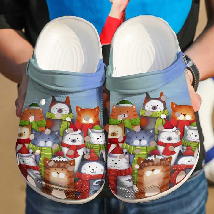 Cat Merry Little Catmas Crocs Clog Shoes