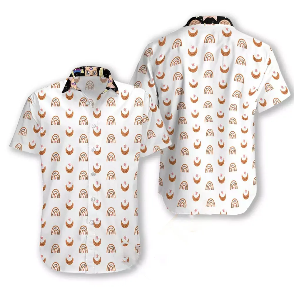 Cat Moon Hawaiian shirts