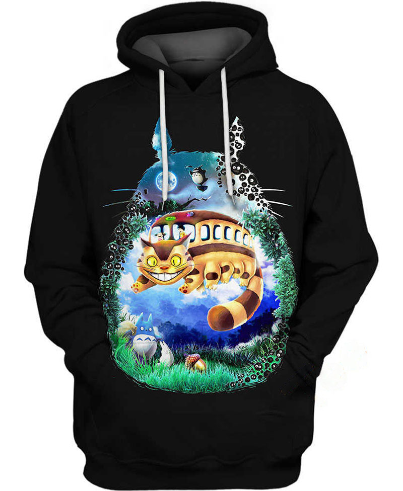 Catbus Totoro Hoodie 3D