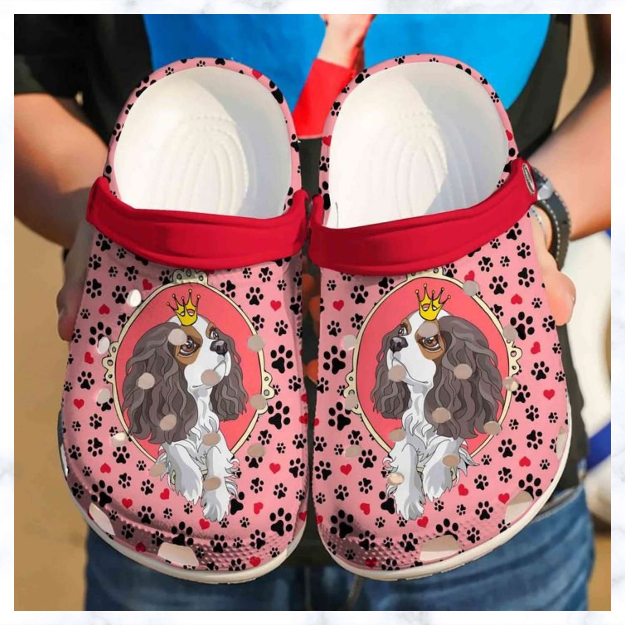 Cavalier King Charles Spaniel Cute Crocs Clog Shoes