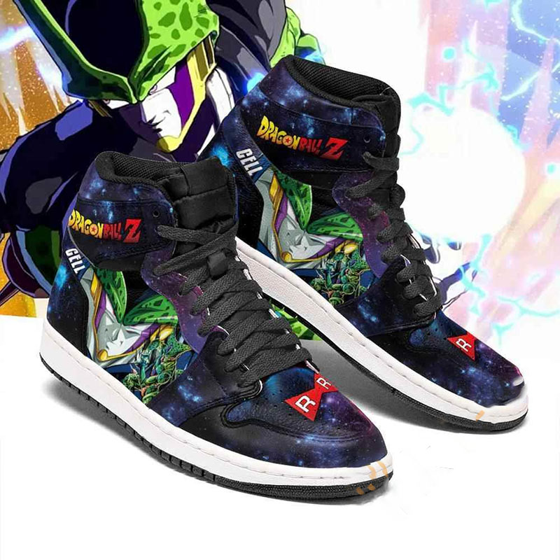 Cell Galaxy Dragon Ball Z Sneakers Anime Air Jordan Shoes