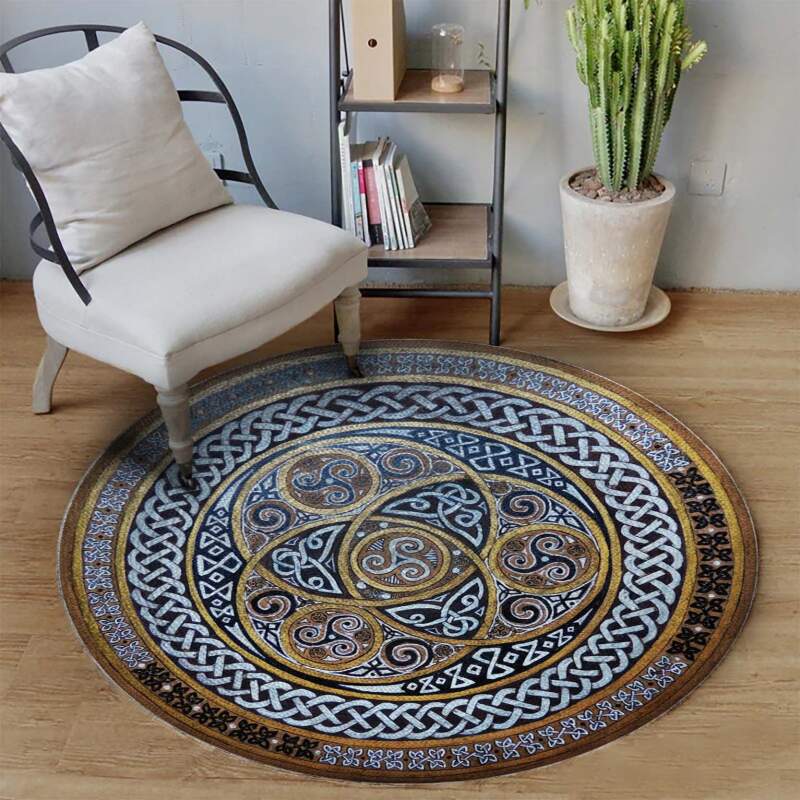 Celtic Spiral Limited Edition Round Rug