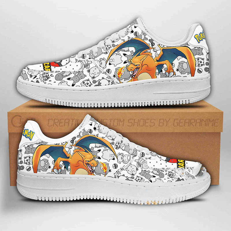 Charizard Pokemon Nike Air Force Shoes