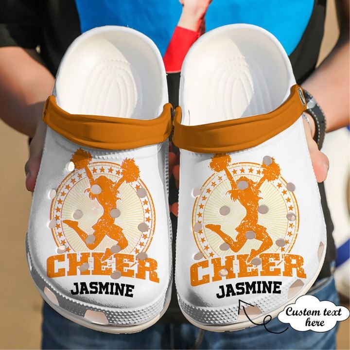 Cheerleader Personalized Cheer Girl Crocs Clog Shoes