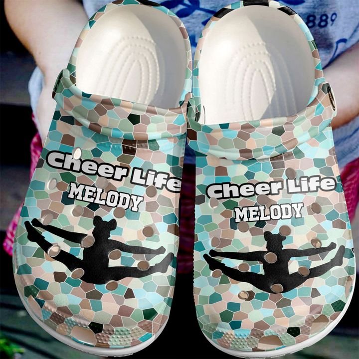Cheerleader Personalized Cheer Life Crocs Clog Shoes