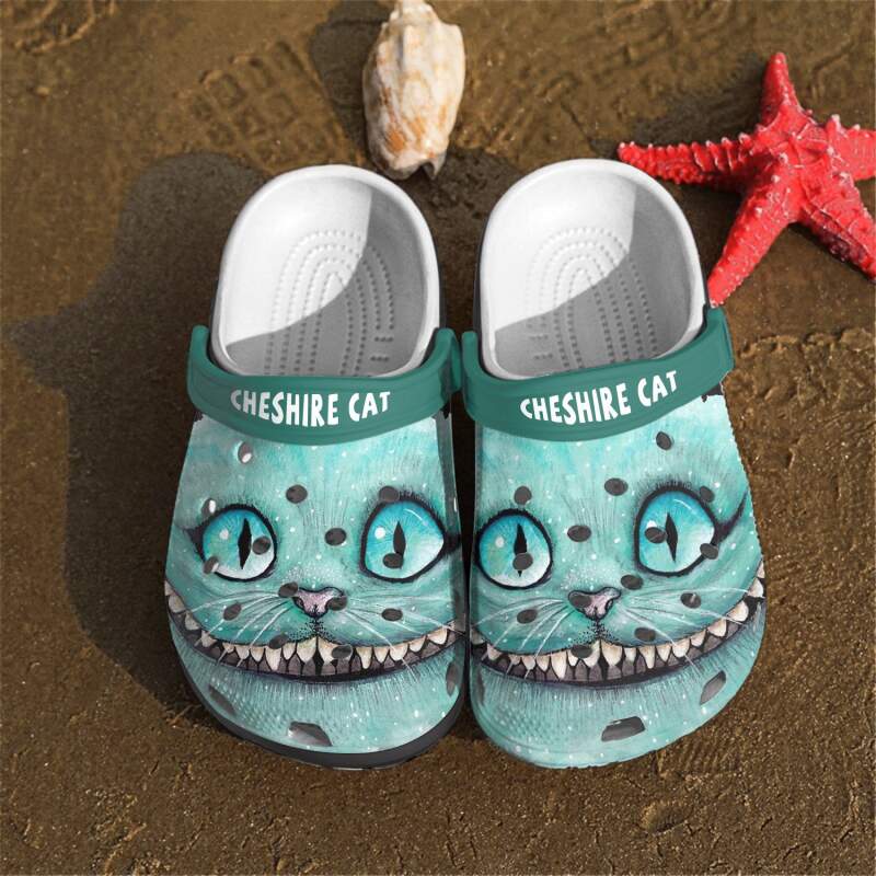 Cheshire Cat Alice Crocband Crocs Clog Shoes