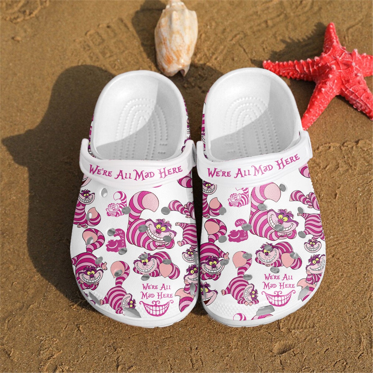 Cheshire Cat Crocs Clog Shoes