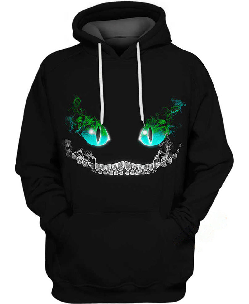 Cheshire Cat Smile Hoodie 3D
